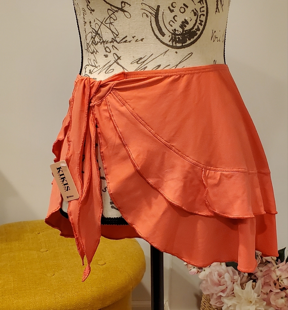 Women's Coral Cover up/ Wrap Skir One Size,